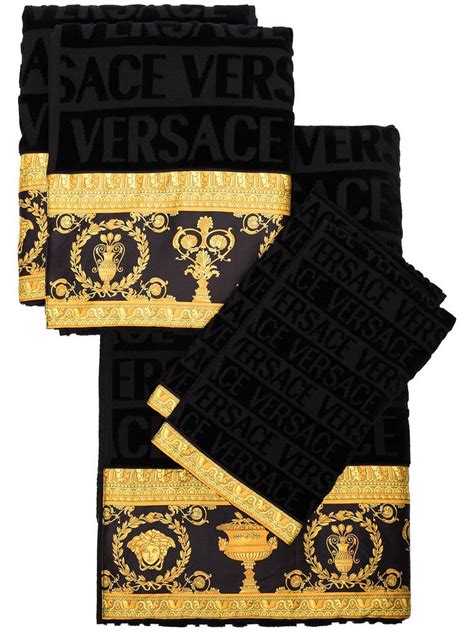 versace towels uk|Versace bathroom accessories.